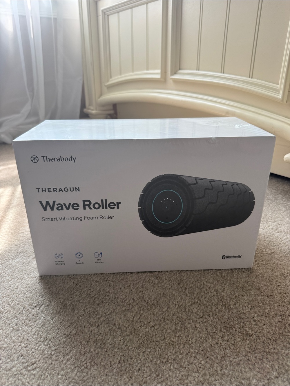 Therabody Theragun Wave Roller - Black Foam Vibrating Recovery Roller